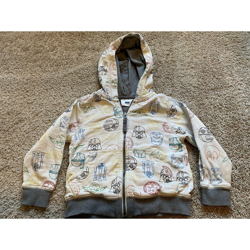 Hanna Andersson Star Wars Hoodie Full Zip Sweatshirt 3T Unisex s4